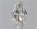 Natural Diamond 0.43 Carats, Marquise with  Cut, F Color, VS2 Clarity and Certified by GIA