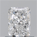 Natural Diamond 0.70 Carats, Radiant with  Cut, E Color, VS2 Clarity and Certified by GIA