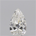 Natural Diamond 0.50 Carats, Pear with  Cut, H Color, VVS2 Clarity and Certified by GIA