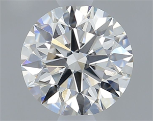 Picture of Natural Diamond 0.55 Carats, Round with Excellent Cut, J Color, VS1 Clarity and Certified by GIA