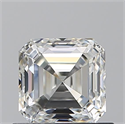 Natural Diamond 0.80 Carats, Asscher with  Cut, I Color, VS1 Clarity and Certified by GIA