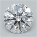 Lab Grown Diamond 1.09 Carats, Round with Ideal Cut, E Color, VVS1 Clarity and Certified by IGI