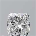 Diamante Natural 0.50 quilates, Del cojín , Color F, claridad VVS1 y certificado GIA