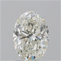 Natural Diamond 1.76 Carats, Oval with  Cut, K Color, SI2 Clarity and Certified by GIA