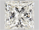 Natural Diamond 0.58 Carats, Princess with  Cut, J Color, VVS1 Clarity and Certified by GIA