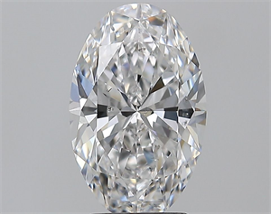 Picture of Natural Diamond 2.51 Carats, Oval with  Cut, D Color, SI1 Clarity and Certified by GIA