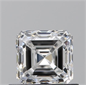 Natural Diamond 0.70 Carats, Asscher with  Cut, E Color, VS2 Clarity and Certified by GIA