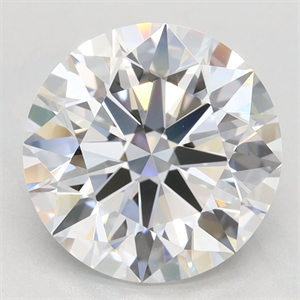 Picture of Lab Grown Diamond 2.91 Carats, Round with Excellent Cut, D Color, VVS1 Clarity and Certified by GIA