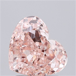 Picture of Lab Grown Diamond 1.66 Carats, Heart with  Cut, Fancy Intense Pink Color, VS2 Clarity and Certified by IGI
