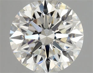 Picture of Natural Diamond 0.90 Carats, Round with Excellent Cut, I Color, SI1 Clarity and Certified by GIA