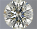 Natural Diamond 0.70 Carats, Round with Excellent Cut, M Color, SI1 Clarity and Certified by IGI