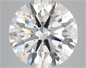 Lab Grown Diamond 7.04 Carats, Round with Ideal Cut, G Color, SI1 Clarity and Certified by IGI