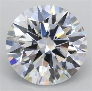 Picture of Lab Grown Diamond 2.06 Carats, Round with Ideal Cut, D Color, VVS2 Clarity and Certified by IGI