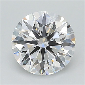 Picture of Lab Grown Diamond 1.34 Carats, Round with Ideal Cut, D Color, VS2 Clarity and Certified by IGI