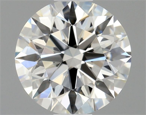 Picture of Natural Diamond 0.54 Carats, Round with Excellent Cut, H Color, VVS2 Clarity and Certified by GIA