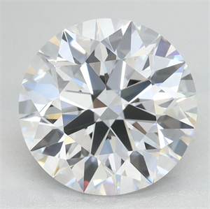 Picture of Lab Grown Diamond 2.53 Carats, Round with Ideal Cut, D Color, IF Clarity and Certified by IGI
