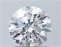 Natural Diamond 0.75 Carats, Round with Excellent Cut, F Color, VVS1 Clarity and Certified by GIA