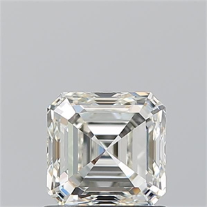 Picture of Natural Diamond 1.01 Carats, Asscher with  Cut, J Color, VVS2 Clarity and Certified by GIA
