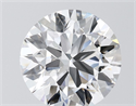 Lab Grown Diamond 4.00 Carats, Round with Ideal Cut, E Color, VVS1 Clarity and Certified by IGI