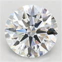 Lab Grown Diamond 3.38 Carats, Round with Ideal Cut, D Color, VVS1 Clarity and Certified by IGI