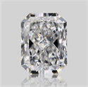Natural Diamond 0.70 Carats, Radiant with  Cut, E Color, VVS2 Clarity and Certified by GIA