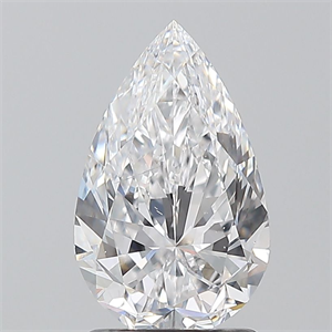 Foto Diamante Natural 1.50 quilates, De pera , Color D, claridad SI1 y certificado GIA de