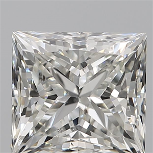 Picture of Natural Diamond 1.34 Carats, Princess with  Cut, J Color, SI2 Clarity and Certified by GIA