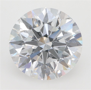 Picture of Lab Grown Diamond 3.01 Carats, Round with Excellent Cut, D Color, VVS2 Clarity and Certified by GIA