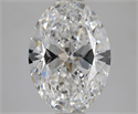 Natural Diamond 2.51 Carats, Oval with  Cut, E Color, VS2 Clarity and Certified by GIA