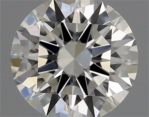 Picture of Natural Diamond 0.53 Carats, Round with Excellent Cut, H Color, VS2 Clarity and Certified by GIA