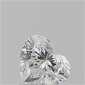Natural Diamond 0.60 Carats, Heart with  Cut, D Color, SI1 Clarity and Certified by GIA