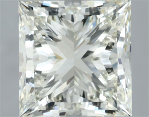 Picture of Natural Diamond 3.02 Carats, Princess with  Cut, J Color, VVS1 Clarity and Certified by IGI