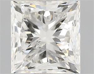 Picture of Natural Diamond 0.96 Carats, Princess with  Cut, J Color, I1 Clarity and Certified by GIA