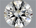 Natural Diamond 0.74 Carats, Round with Excellent Cut, K Color, VVS1 Clarity and Certified by GIA