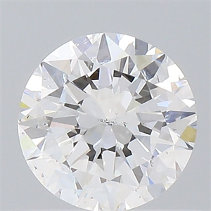Picture of Natural Diamond 0.70 Carats, Round with Very Good Cut, D Color, SI2 Clarity and Certified by GIA