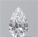 Natural Diamond 0.50 Carats, Pear with  Cut, D Color, VS2 Clarity and Certified by GIA