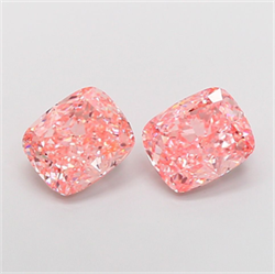 Picture of Lab Grown Diamond 2.69 Carats, CUSHION MODIFIED with  Cut, Fancy Vivid Pink Color, VS1 Clarity and Certified by IGI