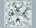 Natural Diamond 1.70 Carats, Princess with  Cut, I Color, VS1 Clarity and Certified by IGI