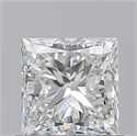 Natural Diamond 0.97 Carats, Princess with  Cut, H Color, VS2 Clarity and Certified by GIA