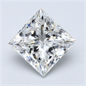 Diamante Natural 3.02 quilates, Princesa , Color G, claridad SI2 y certificado GIA