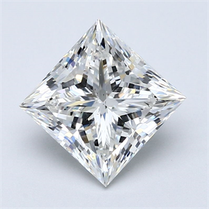 Foto Diamante Natural 3.02 quilates, Princesa , Color G, claridad SI2 y certificado GIA de