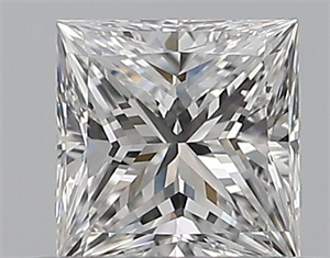 Foto Diamante Natural 0.40 quilates, Princesa , Color D, claridad VS1 y certificado GIA de