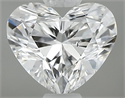 Natural Diamond 0.50 Carats, Heart with  Cut, E Color, SI2 Clarity and Certified by GIA
