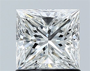 Picture of Natural Diamond 1.02 Carats, Princess with  Cut, G Color, VS2 Clarity and Certified by GIA