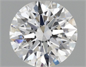 Lab Grown Diamond 1.03 Carats, Round with Ideal Cut, D Color, VS1 Clarity and Certified by IGI
