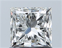 Natural Diamond 1.01 Carats, Princess with  Cut, H Color, VS1 Clarity and Certified by GIA
