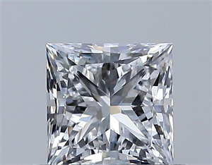 Foto Diamante Natural 0.51 quilates, Princesa , Color D, claridad VS2 y certificado GIA de