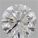 Natural Diamond 1.01 Carats, Round with Very Good Cut, F Color, I1 Clarity and Certified by IGI