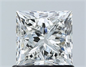 Natural Diamond 1.01 Carats, Princess with  Cut, H Color, VVS1 Clarity and Certified by GIA