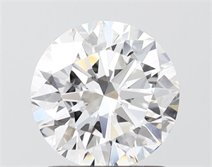 Picture of Lab Grown Diamond 1.51 Carats, Round with Excellent Cut, D Color, VVS2 Clarity and Certified by IGI
